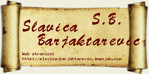 Slavica Barjaktarević vizit kartica